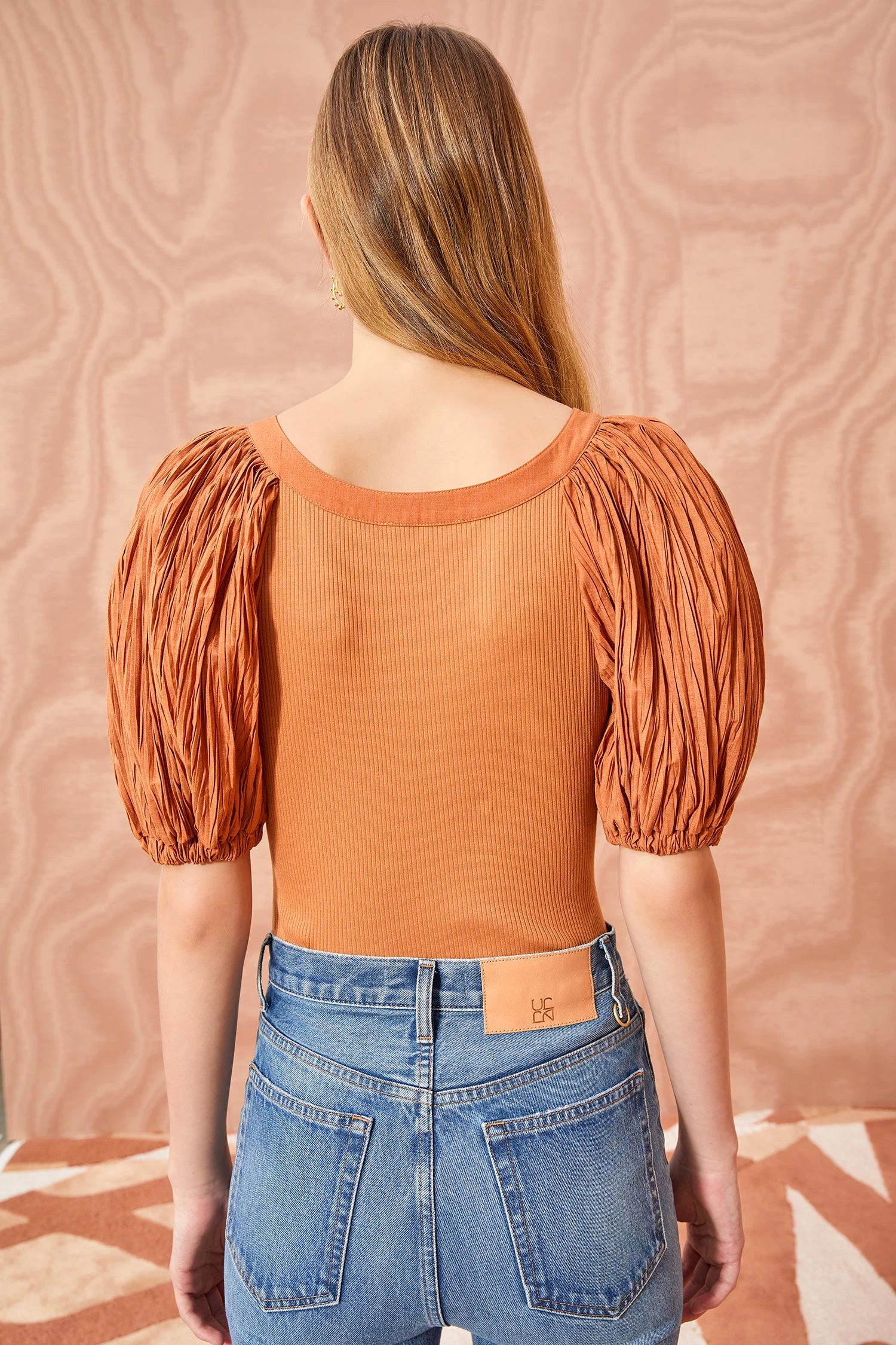 ULLA JOHNSON Marika Top - Chestnut 4 ULLA JOHNSON Marika Top - Chestnut - Image 4