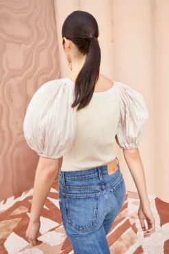 ULLA JOHNSON Marika Top - Cobblestone 8 ULLA JOHNSON Marika Top - Cobblestone -ULLA JOHNSON ULLA JOHNSON Marika Top COBBLESTONE 04