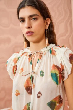 ULLA JOHNSON Marilyn Top - Aurora 9 ULLA JOHNSON Marilyn Top - Aurora -ULLA JOHNSON ULLA JOHNSON Marilyn Top AURORA 05