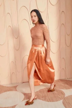 ULLA JOHNSON Maxine Skirt - Copper 9 ULLA JOHNSON Maxine Skirt - Copper -ULLA JOHNSON ULLA JOHNSON Maxine Skirt COPPER 087