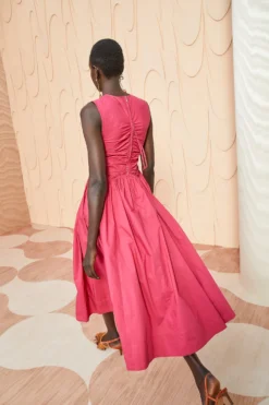 ULLA JOHNSON Mimi Dress - Rosebud -ULLA JOHNSON ULLA JOHNSON Mimi Dress ROSEBUD 04