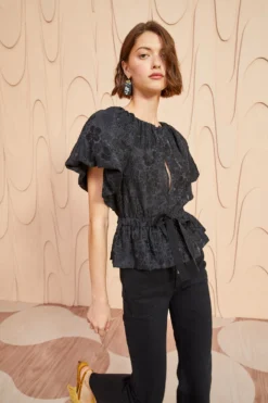 ULLA JOHNSON Mirabelle Top - Noir