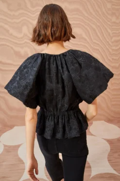 ULLA JOHNSON Mirabelle Top - Noir -ULLA JOHNSON ULLA JOHNSON Mirabelle Top NOIR 04