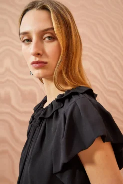 ULLA JOHNSON Monika Top - Noir -ULLA JOHNSON ULLA JOHNSON Monika Top NOIR 02 ALT