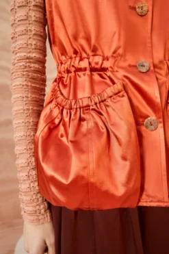 ULLA JOHNSON Monroe Vest - Red Oxide -ULLA JOHNSON ULLA JOHNSON Monroe Vest REDOXIDE 0084