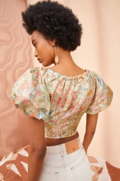 ULLA JOHNSON Nerida Top - Meadow 9 ULLA JOHNSON Nerida Top - Meadow -ULLA JOHNSON ULLA JOHNSON Nerida Top MEADOW 0132