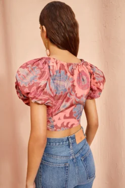 ULLA JOHNSON Nerida Top - Passionflower -ULLA JOHNSON ULLA JOHNSON Nerida Top PASSIONFLOWER 04