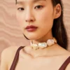 ULLA JOHNSON Large Pearl Choker - Pink Pearl