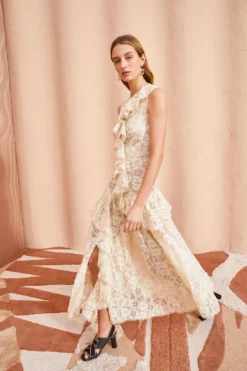 ULLA JOHNSON Odile Dress - Chalk 8 ULLA JOHNSON Odile Dress - Chalk -ULLA JOHNSON ULLA JOHNSON Odile Dress CHALK 0042