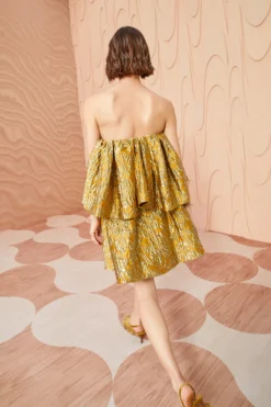 ULLA JOHNSON Oui Dress - Citrine -ULLA JOHNSON ULLA JOHNSON Oui Dress CITRINE 0193