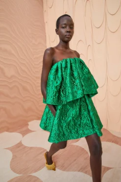 ULLA JOHNSON Oui Dress - Emerald