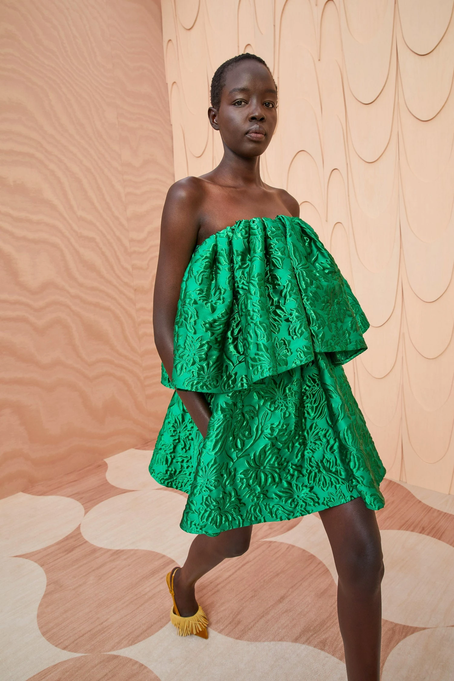 ULLA JOHNSON Oui Dress - Emerald 1 ULLA JOHNSON Oui Dress - Emerald