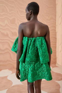 ULLA JOHNSON Oui Dress - Emerald 9 ULLA JOHNSON Oui Dress - Emerald -ULLA JOHNSON ULLA JOHNSON Oui Dress EMERALD 0195