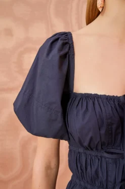 ULLA JOHNSON Palma Dress - Midnight -ULLA JOHNSON ULLA JOHNSON Palma Dress MIDNIGHT 05