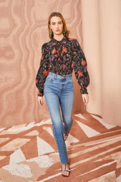 ULLA JOHNSON Philipa Blouse - Obsidian 7 ULLA JOHNSON Philipa Blouse - Obsidian -ULLA JOHNSON ULLA JOHNSON Philipa Blouse OBSIDIAN 0028