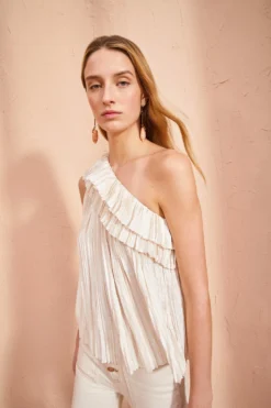 ULLA JOHNSON Ravenna Top - Pristine 9 ULLA JOHNSON Ravenna Top - Pristine -ULLA JOHNSON ULLA JOHNSON Ravenna Top PRISTINE 05