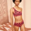 ULLA JOHNSON Reina Bikini Top - Wild Rose