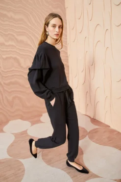 ULLA JOHNSON Rory Pant - Noir -ULLA JOHNSON ULLA JOHNSON Rory Pant NOIR 03