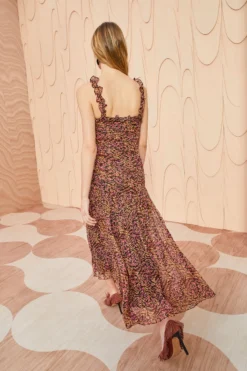 ULLA JOHNSON Rosaria Dress - Pomegranate 7 ULLA JOHNSON Rosaria Dress - Pomegranate -ULLA JOHNSON ULLA JOHNSON Rosaria Dress POMEGRANATE 04