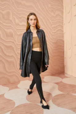 ULLA JOHNSON Ruth Legging - Noir -ULLA JOHNSON ULLA JOHNSON Ruth Legging NOIR RESHOOT 01 MAIN