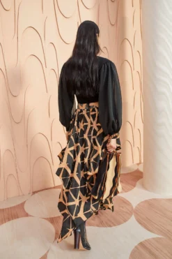 ULLA JOHNSON Savita Skirt - Onyx -ULLA JOHNSON ULLA JOHNSON Savita Skirt ONYX 0065