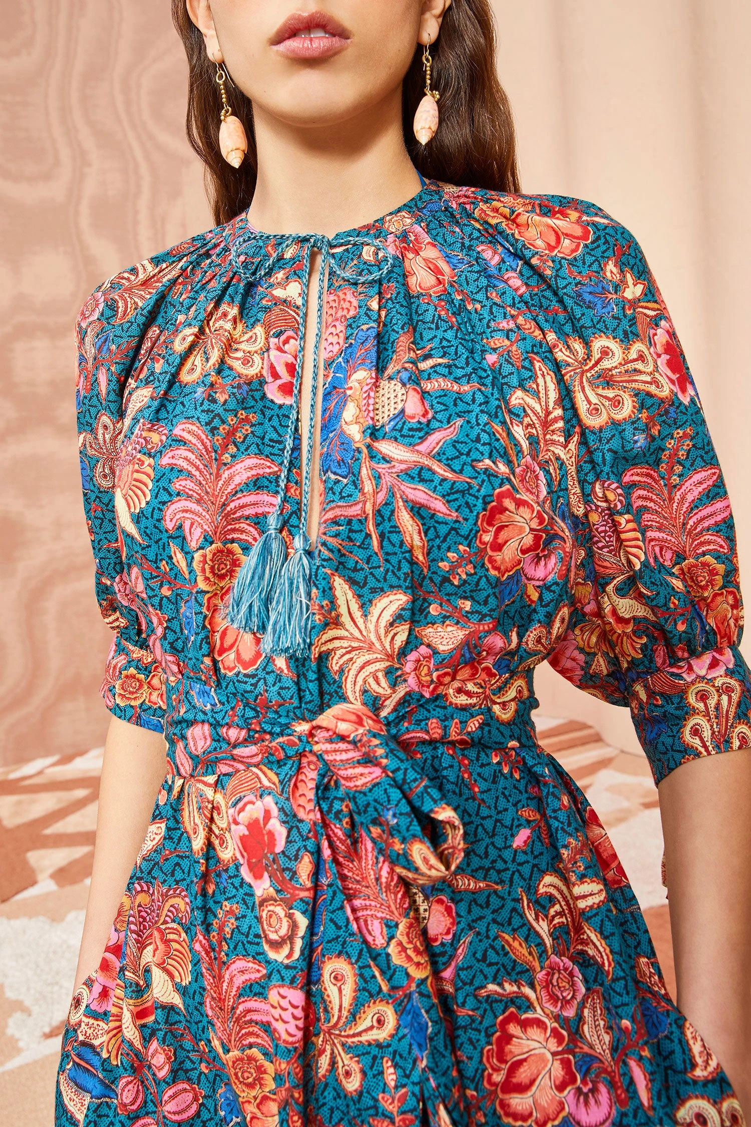 ULLA JOHNSON Selena Coverup - Delphinium 3 ULLA JOHNSON Selena Coverup - Delphinium - Image 3