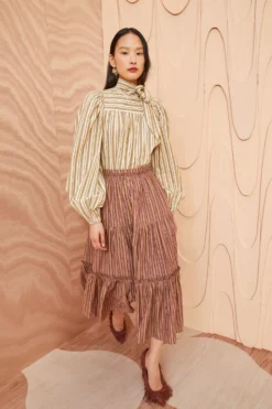 ULLA JOHNSON Severine Skirt - Mulberry -ULLA JOHNSON ULLA JOHNSON Severine Skirt MULBERRY 0065