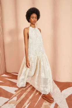ULLA JOHNSON Stella Dress - Pearl 11 ULLA JOHNSON Stella Dress - Pearl -ULLA JOHNSON ULLA JOHNSON Stella Dress PEARL 04