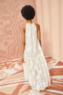 ULLA JOHNSON Stella Dress - Pearl 10 ULLA JOHNSON Stella Dress - Pearl -ULLA JOHNSON ULLA JOHNSON Stella Dress PEARL 05