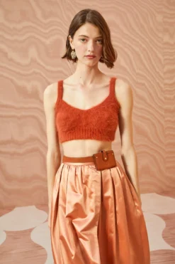 ULLA JOHNSON Taliah Bralette - Redwood