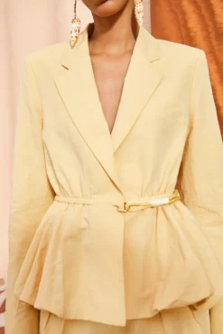 ULLA JOHNSON Talie Blazer - Dune -ULLA JOHNSON ULLA JOHNSON Talie Blazer DUNE 02 ALT