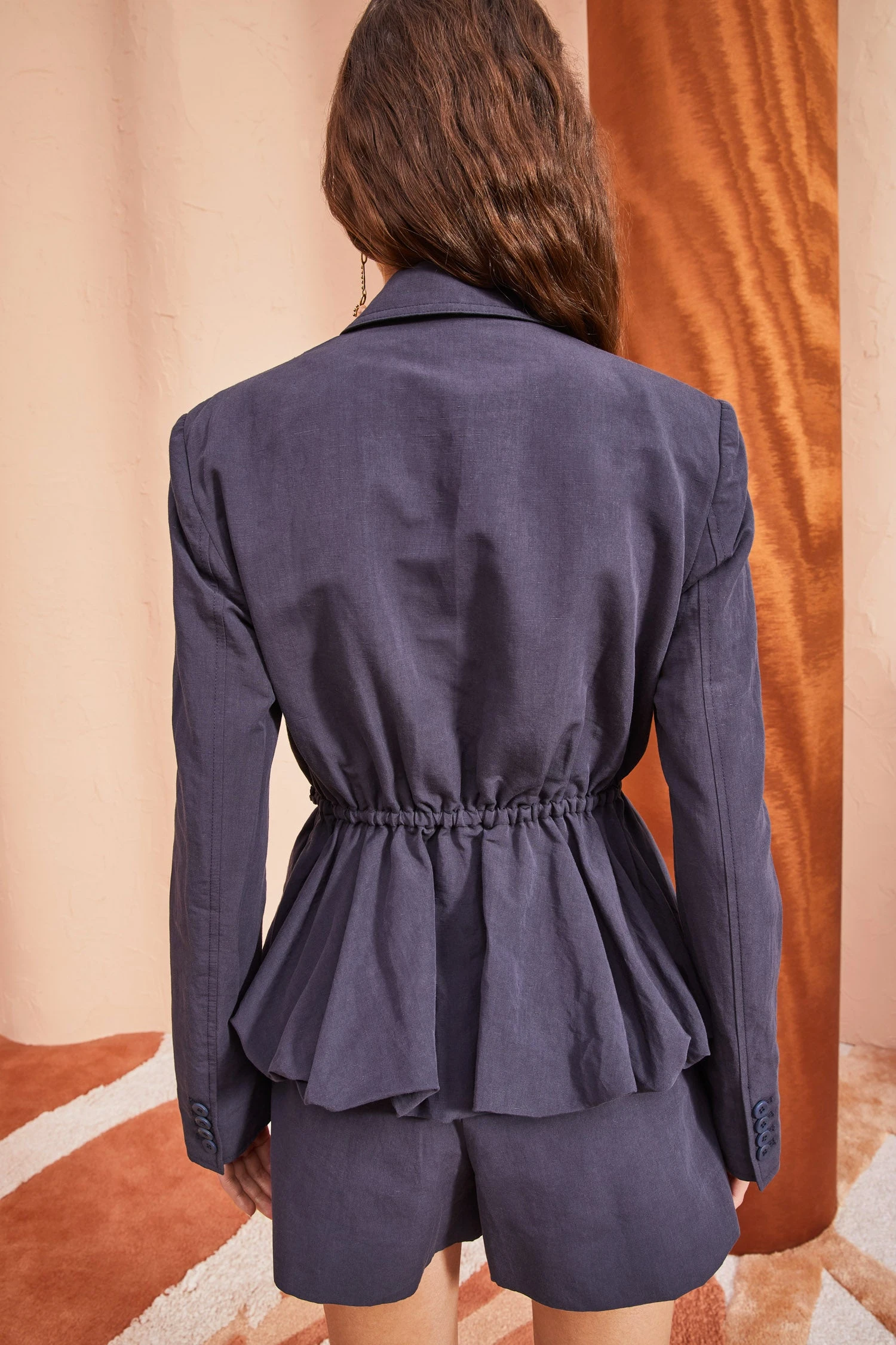 ULLA JOHNSON Talie Blazer - Midnight 3 ULLA JOHNSON Talie Blazer - Midnight - Image 3