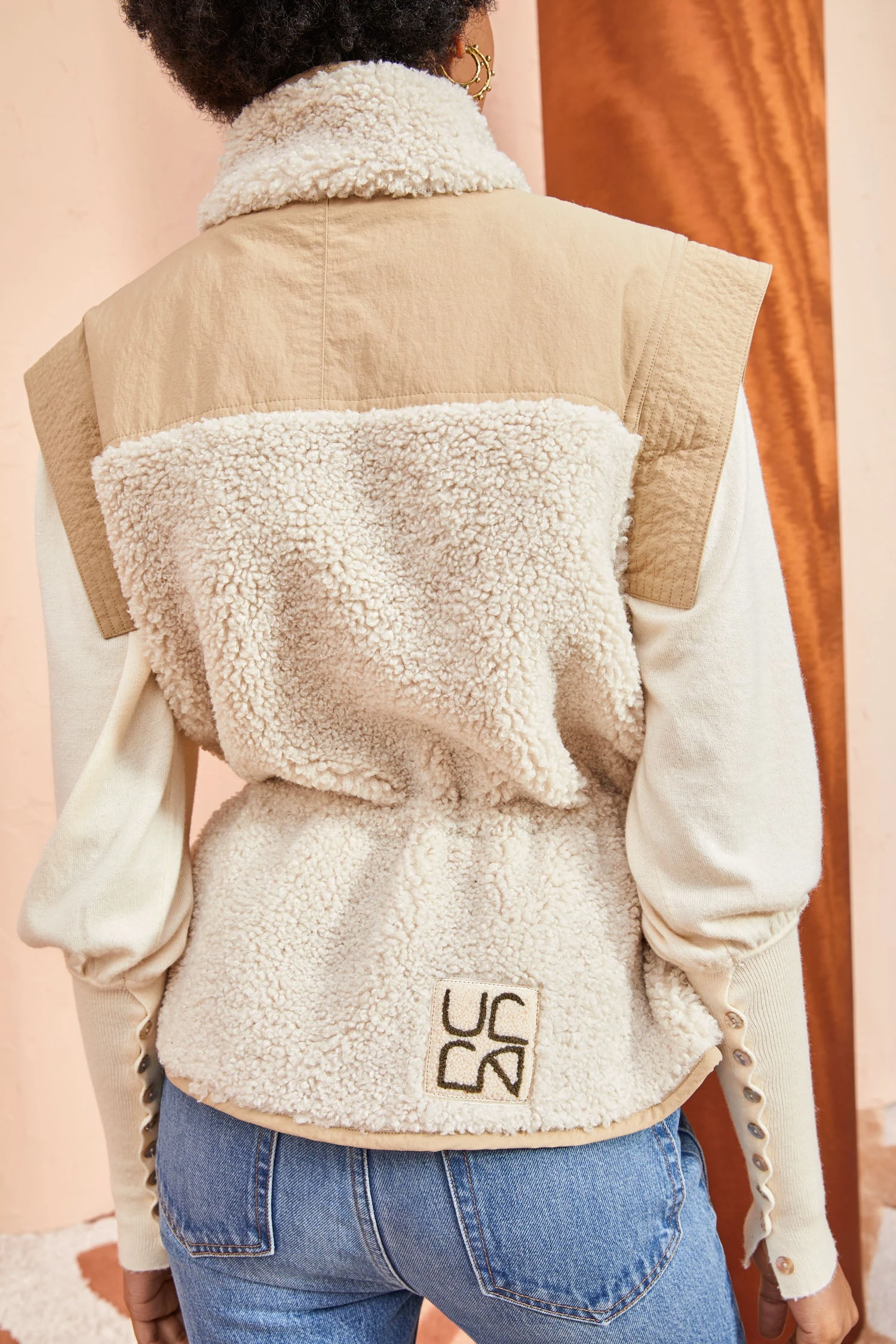 ULLA JOHNSON Tariet Vest - Fawn 4 ULLA JOHNSON Tariet Vest - Fawn - Image 4