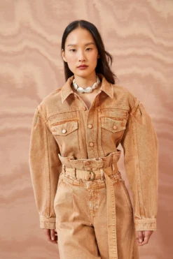 ULLA JOHNSON The Cosette Jacket - Stone Dye Wash -ULLA JOHNSON ULLA JOHNSON The Cosette Jacket STONE DYE WASH 01 MAIN