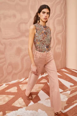 ULLA JOHNSON The Olympia Jean - Rosewood Wash