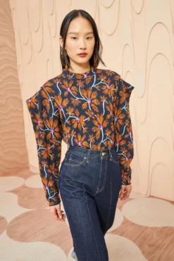 ULLA JOHNSON Twyla Pullover - Bellflower