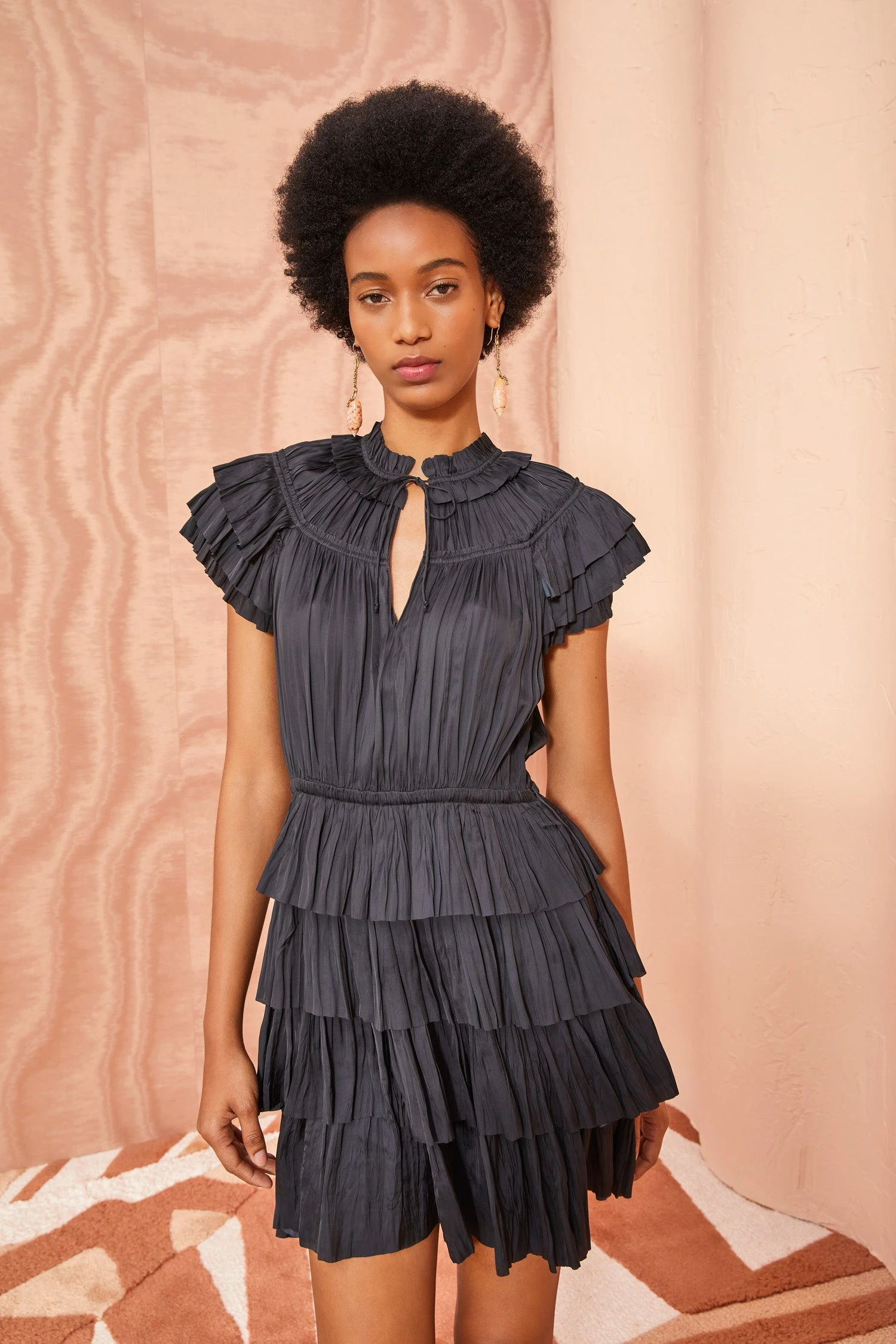 ULLA JOHNSON Vesna Dress - Noir 1 ULLA JOHNSON Vesna Dress - Noir