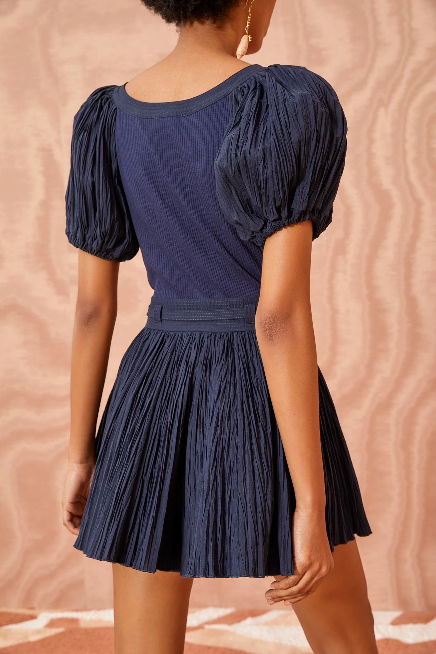 ULLA JOHNSON Vinny Playsuit - Midnight 4 ULLA JOHNSON Vinny Playsuit - Midnight - Image 4