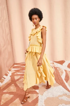 ULLA JOHNSON Violeta Dress - Dune