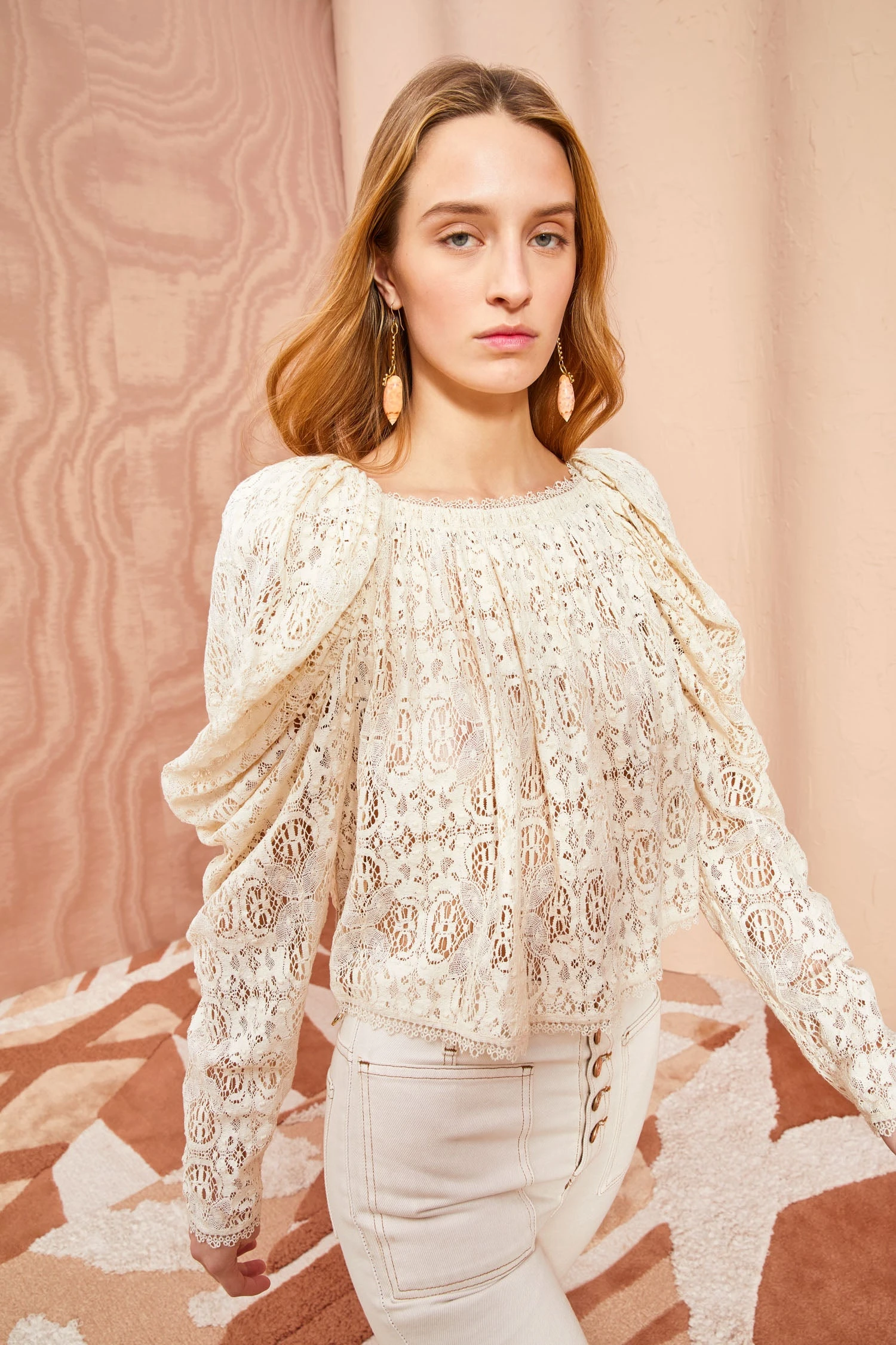 ULLA JOHNSON Vivi Blouse - Chalk 3 ULLA JOHNSON Vivi Blouse - Chalk - Image 3