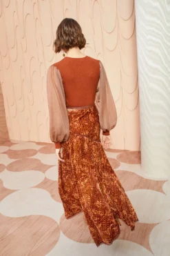 ULLA JOHNSON Willa Skirt - Sienna -ULLA JOHNSON ULLA JOHNSON Willa Skirt SIENNA 0007