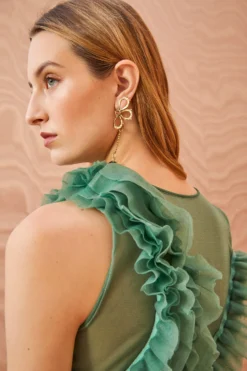 ULLA JOHNSON Winnifred Top - Jade -ULLA JOHNSON ULLA JOHNSON Winnifred Top JADE 0104