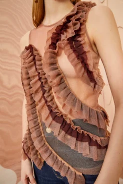 ULLA JOHNSON Winnifred Top - Umber -ULLA JOHNSON ULLA JOHNSON Winnifred Top UMBER 02 ALT