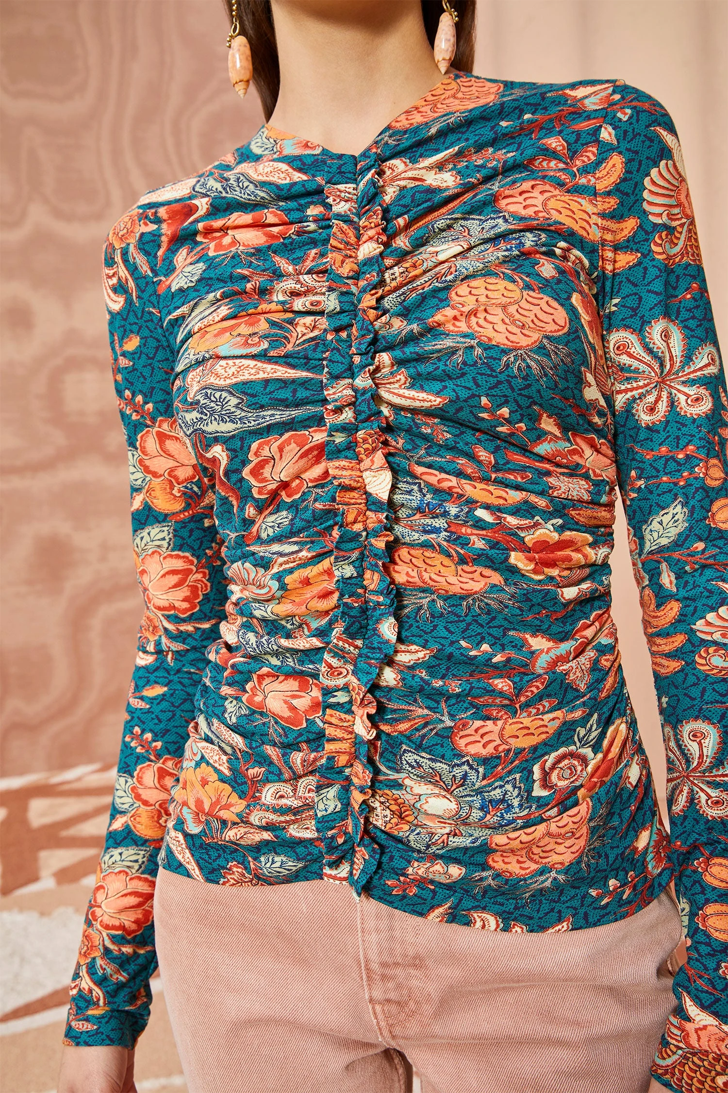 ULLA JOHNSON Wren Top - Delphinium 2 ULLA JOHNSON Wren Top - Delphinium - Image 2