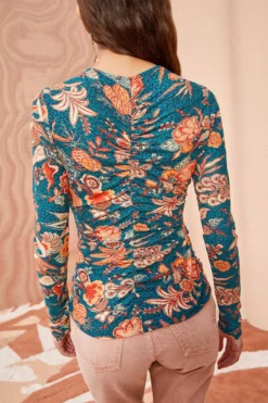 ULLA JOHNSON Wren Top - Delphinium 8 ULLA JOHNSON Wren Top - Delphinium -ULLA JOHNSON ULLA JOHNSON Wren Top DELPHINIUM 04