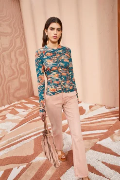 ULLA JOHNSON Wren Top - Delphinium 9 ULLA JOHNSON Wren Top - Delphinium -ULLA JOHNSON ULLA JOHNSON Wren Top DELPHINIUM 05