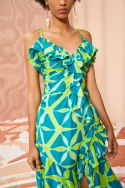 ULLA JOHNSON Zoya Dress - Citrine -ULLA JOHNSON ULLA JOHNSON Zoya Dress CITRINE 05