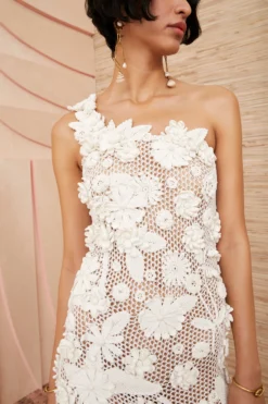 ULLA JOHNSON Sydel Dress - Ivory -ULLA JOHNSON ulla johnson sydel dress ivory SP220700 07